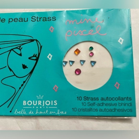 New! Reusable 8 Body Jewels Bourjois Mini Pixel Self-Adhesive Bindis - Picture 1 of 3